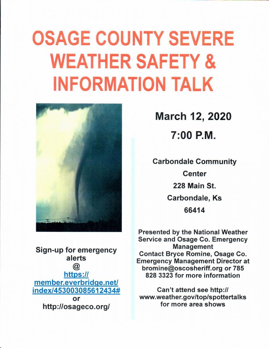 Severe Weather Information Talk